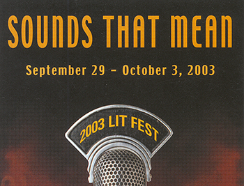 26th Annual Literary Festival at ODU: September 29-October 3, 2003