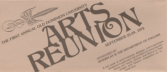 1st Annual ARTS Reunion at ODU: September 25-29, 1978