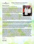 College of Health Sciences Newsletter, April 2012 by College of Health Sciences