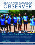 Monarch Science Observer, Volume 11 by College of Sciences, Old Dominion University