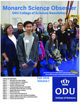 Monarch Science Observer, Volume 1 by College of Sciences, Old Dominion University